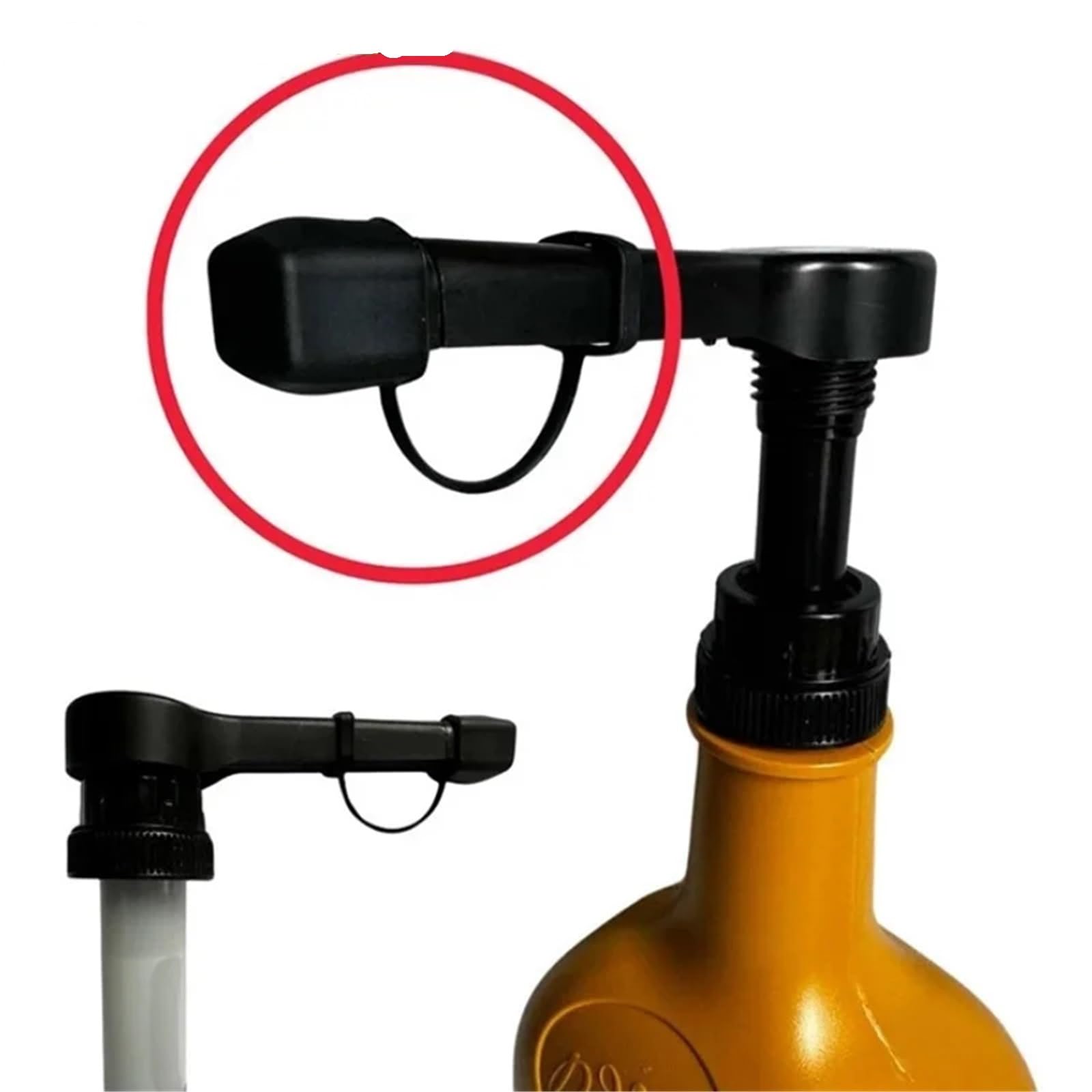 Bouchons à vin 60 pièces bouchons verseurs en Silicone couvercles de pointe pompe sirop café garder le Champagne frais(Black)