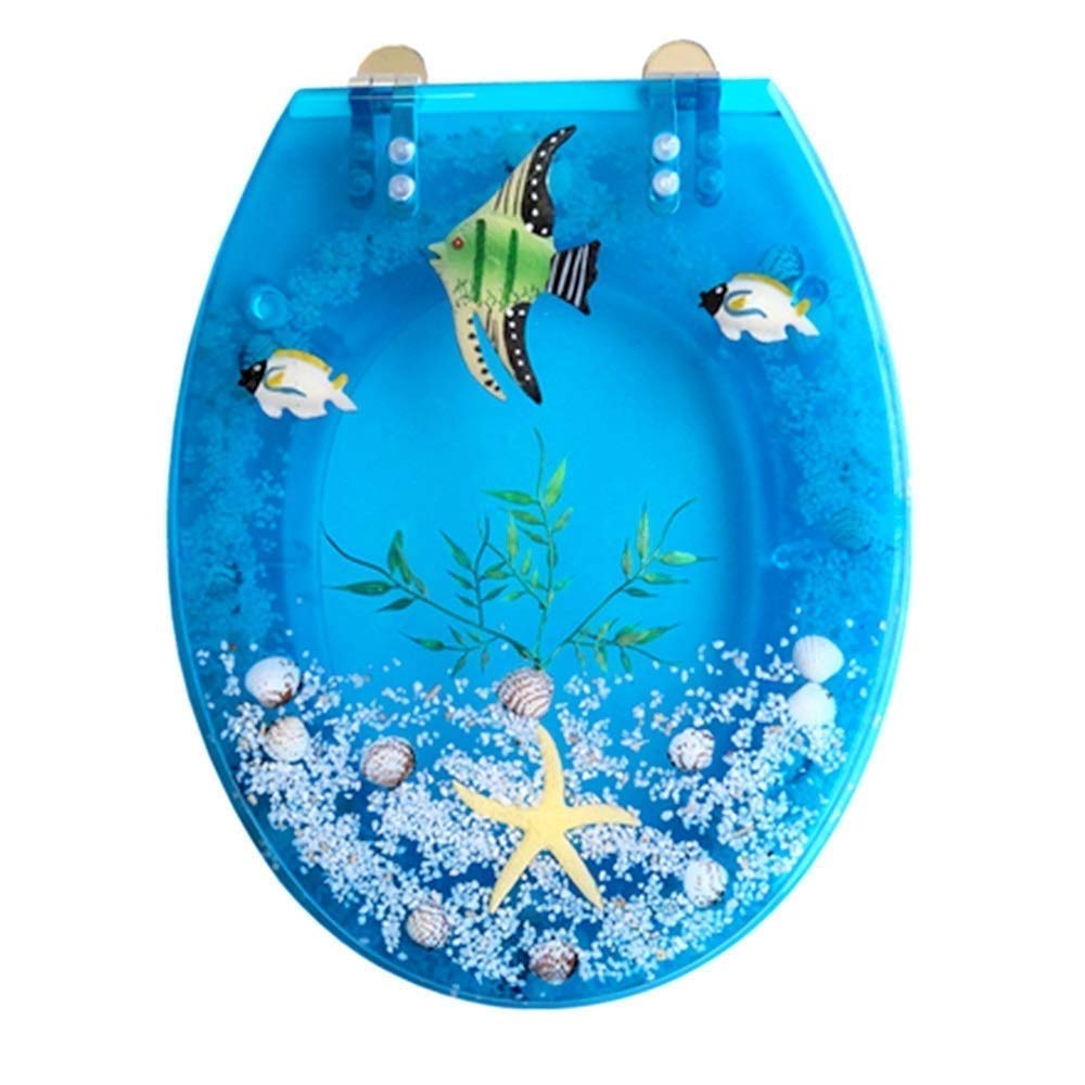 MOBYGKFY Resin Toilet Cover U Type Universal Old-Fashioned Household Seat Accessories Thickening