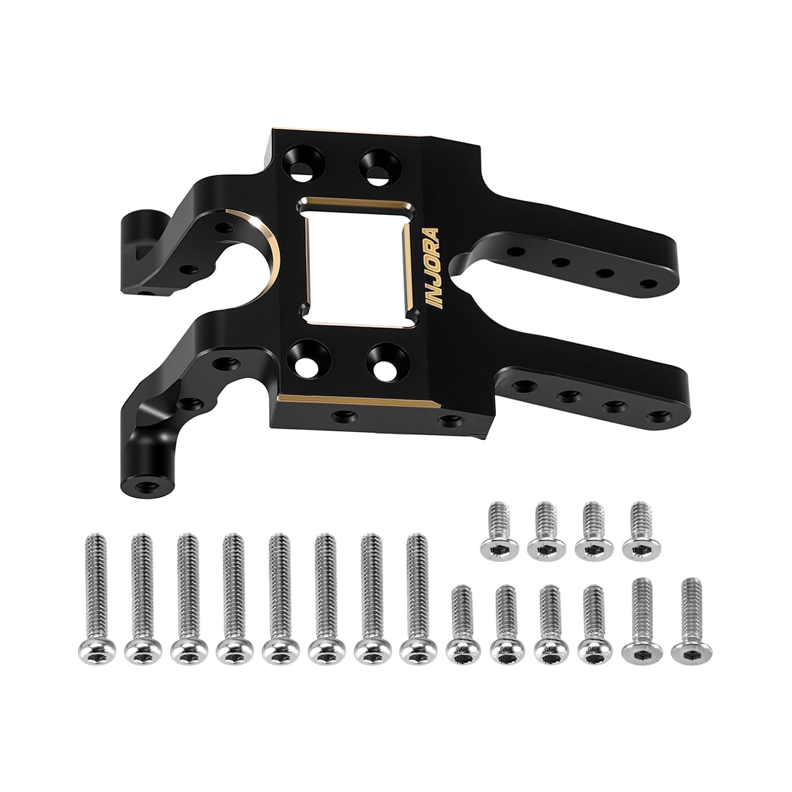 INJORA Black Coating Brass Skid Plate for 1/18 Redcat Ascent-18 APEX