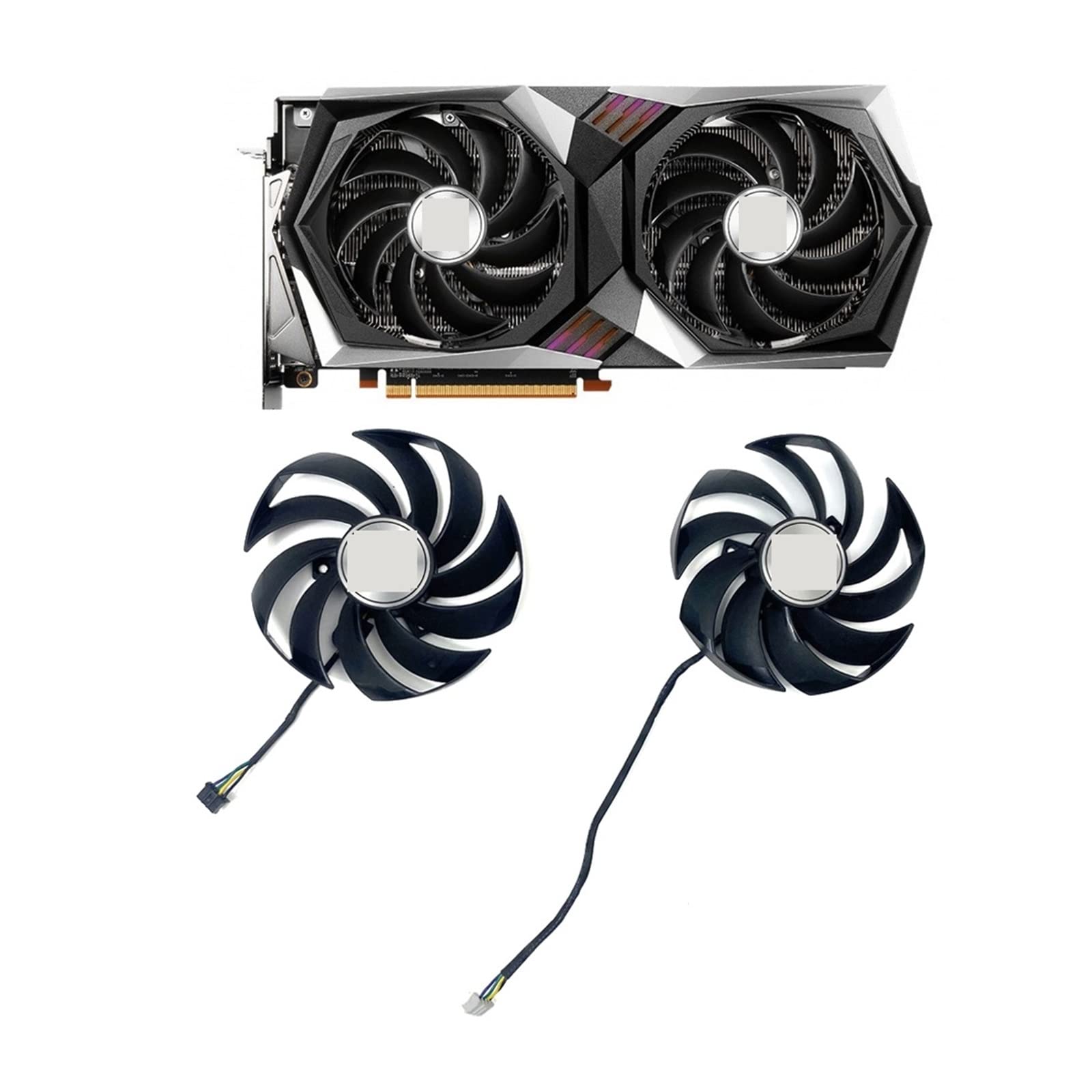 Ventilateur PLD10010S12HH Pour Carte Graphique MSI GTX 1080 Ti 1080 1070 1060 RX470 480 570 580 GAMING Graphics Card Cooler Fans