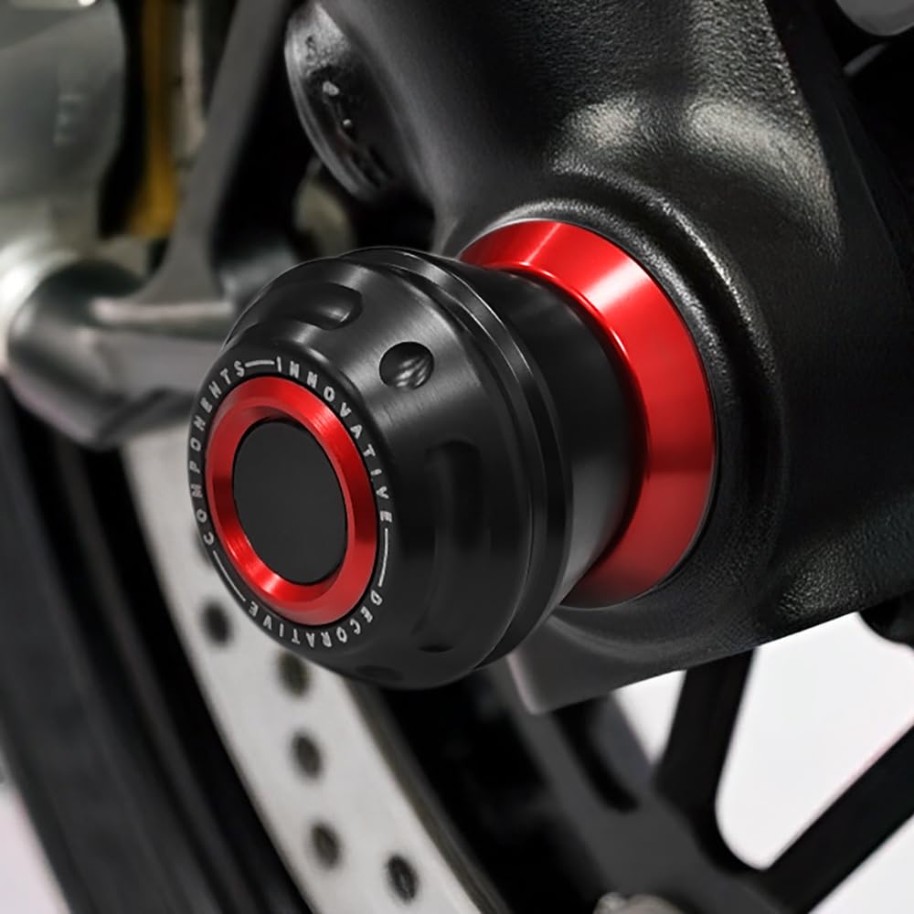 Modeer Protezione anteriore dell'asse per Kawasaki Z650 Z900/RS 2017~2023 Z750 2009-2014 Z800 2013-2015 Protezione per forcella anteriore (z900-rosso)