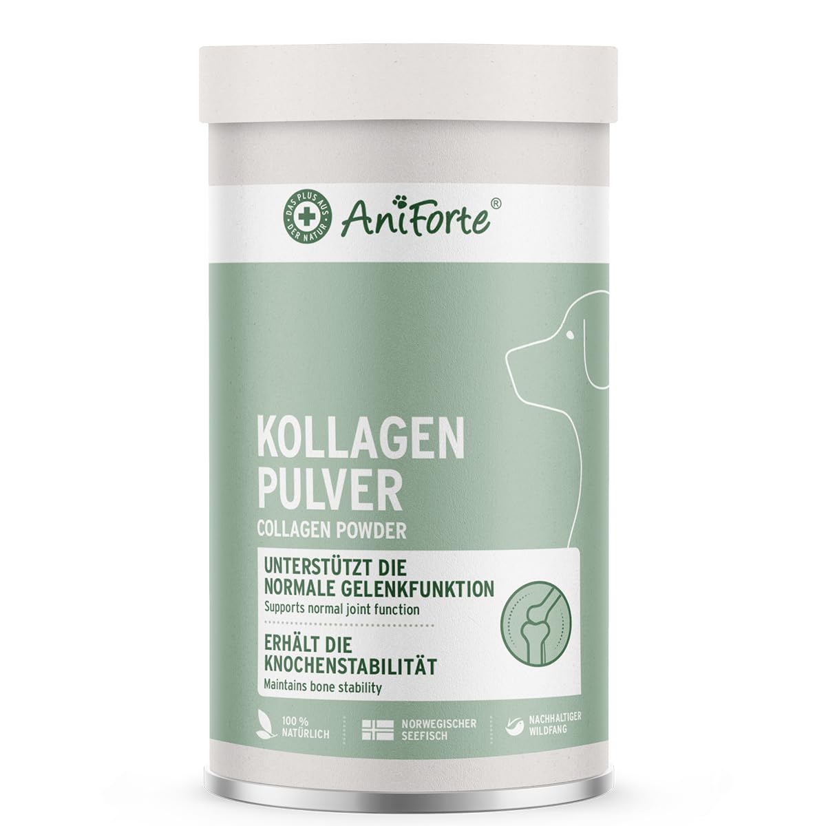 AniForte Marine Kolagen proszek dla psów CollaMove 450 g - Kolagen rybny wspomaga stawy, ścięgna i więzadła – naturalny produkt dla sprawności stawów i zwinności
