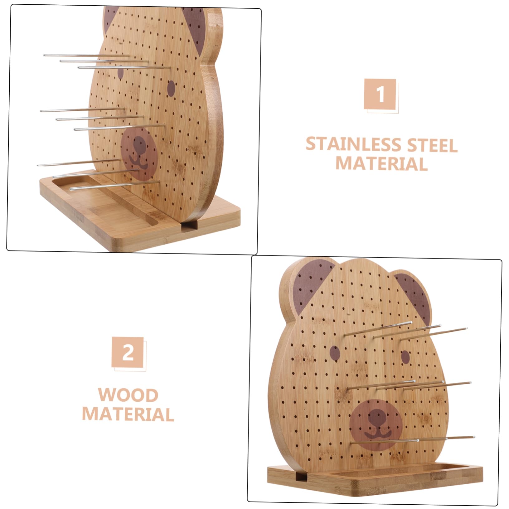Tabla de Bloqueo de Madera con Alfileres Robusta y Práctica para Proyectos de Crochet y Tejido Adecuado para Manualidades de Ganchillo