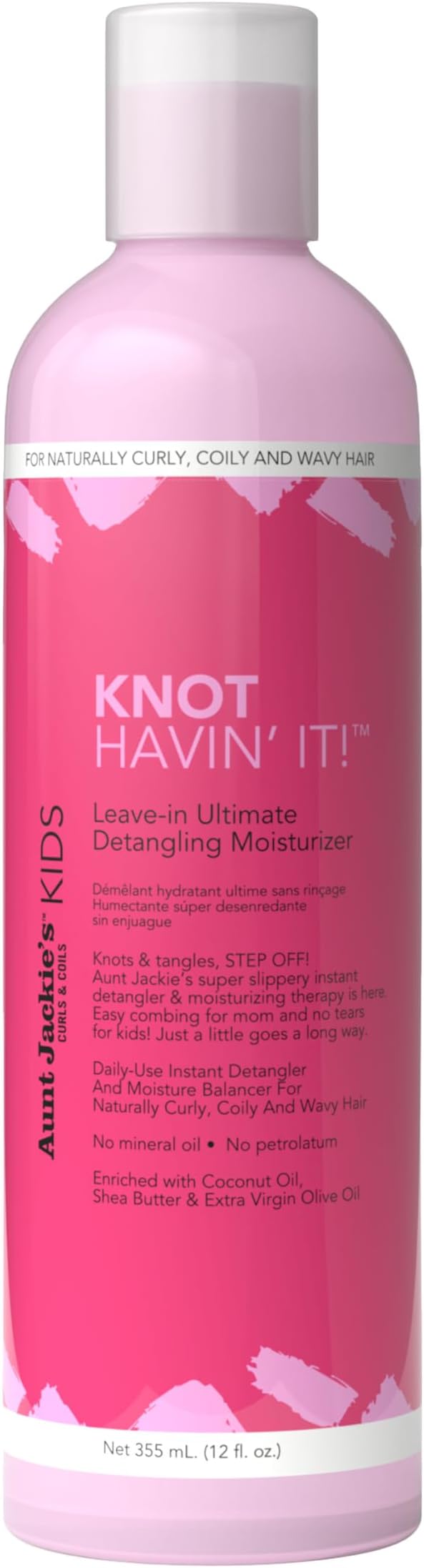 Kids Knot Havin' It Leave-In Ultimate Detangling Hair Moisturizer for Naturally Curly, Coily and Wavy Hair, 12 oz