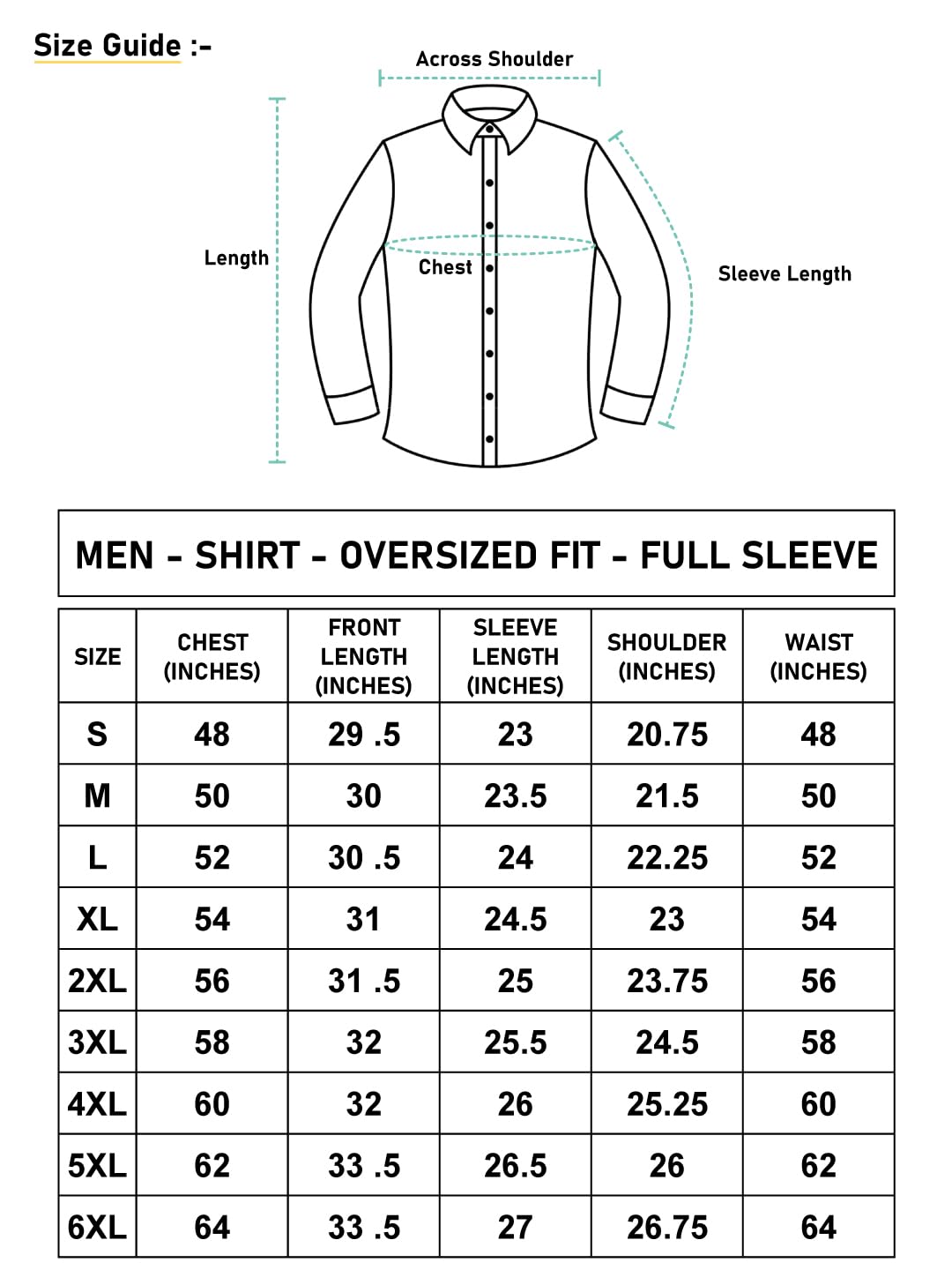 Bewakoof Camicia da uomo in popeline con colletto a maniche lunghe oversize