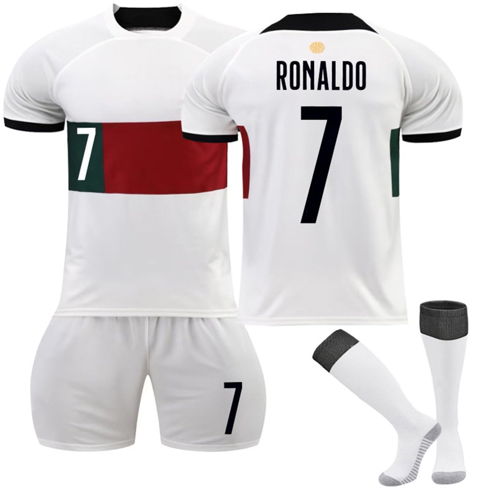 Genérico Fútbol Camisetas de equipación, nº7 Conjunto Camiseta De Fútbol, Ropa Futbol Niño Infantil/Adulto 22/44,Equipación fútbol niño.