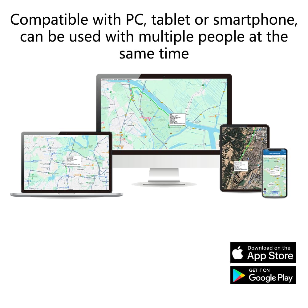 Localizzatore GPS per Auto con App, Tracker 4G LTE per Veicoli/Moto/Bagagli, Antifurto con Batteria 1500mAh, Micro GPS con Scheda SIM Integrata, Monitoraggio in Tempo Reale e 6 Mesi Storico Percorsi