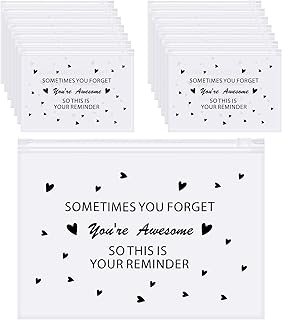 60 Pieces Inspirational Makeup Bags You Are Braver Smarter Stronger Makeup Bags EVA Makeup Bag Cosmetic Toiletry Bags Purse Birthday Gifts for Women (8 x 6 Inch, Awesome)