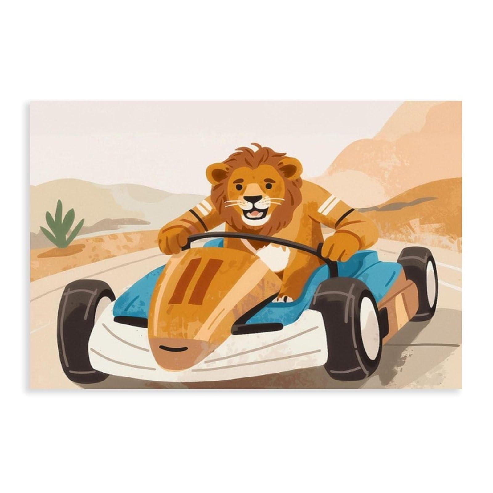 Bareronor Lion Canvas Poster for Dorm Room Decor Gift