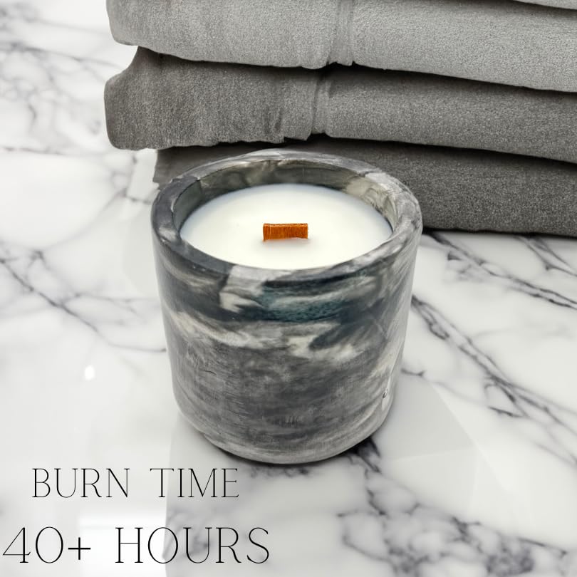 Studio 727 Fresh Linen Soy Candle | Fresh Linen Scented Soy Candles for Home | 4oz Handmade Vessel | 35+ Hour Burn Time | Non Toxic | Made in USA…