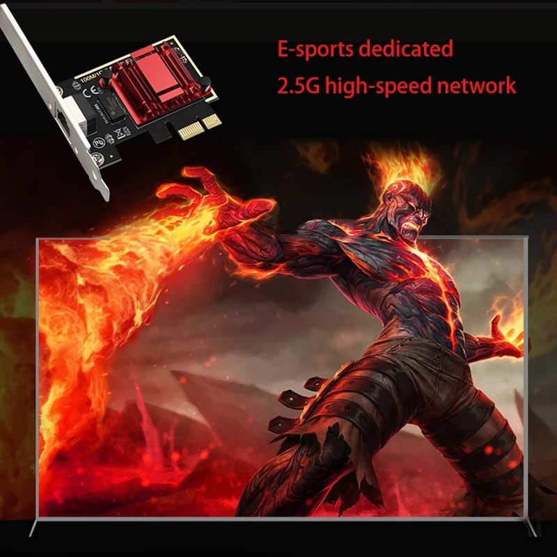 Tarjeta de red 2.5G PCI-E a RJ45 con chip RTL8125B Gigabit Ethernet PCI Express 10/100/2500Mbps 1Gbps/2.5Gbps para PC miniatura 2
