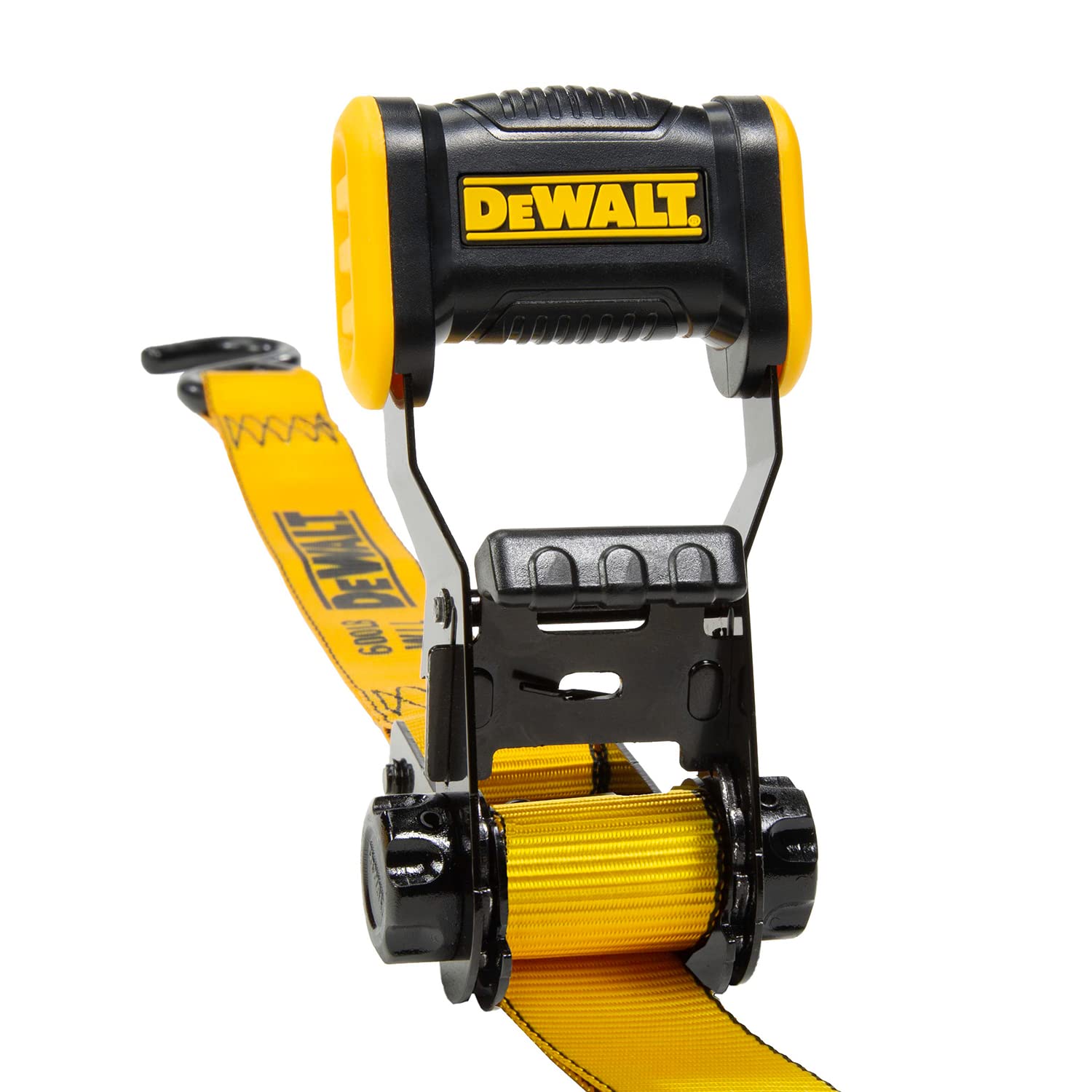 Sangles D'arrimage DEWALT - Lot De 2 | 3,2 Cm X 3,6 M | Résistance 816 Kg | Cliquet Sécurisé