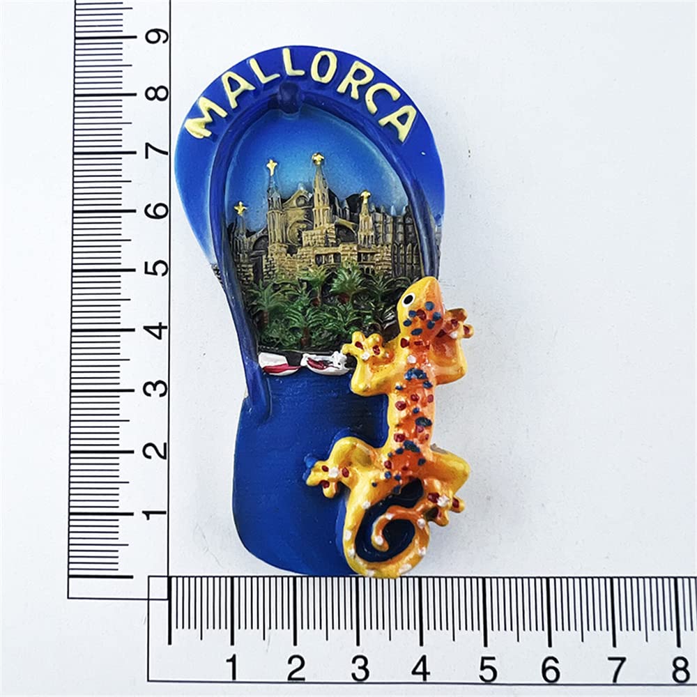 Magnete Frigo 3D Pantofola Marbella Spagna | Souvenir Viaggio In Resina Fatta A Mano | Regalo Turistico Per Decorazione Cucina