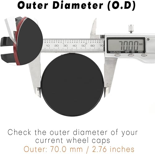 Miniatura 9 de GTownWorks - Tapones centrales de rueda de 2.76 pulgadas para Nissan Armada 2007-2012 Pathfinder 2005-2008 Frontier 2005-2007 40342-EA210, paquete