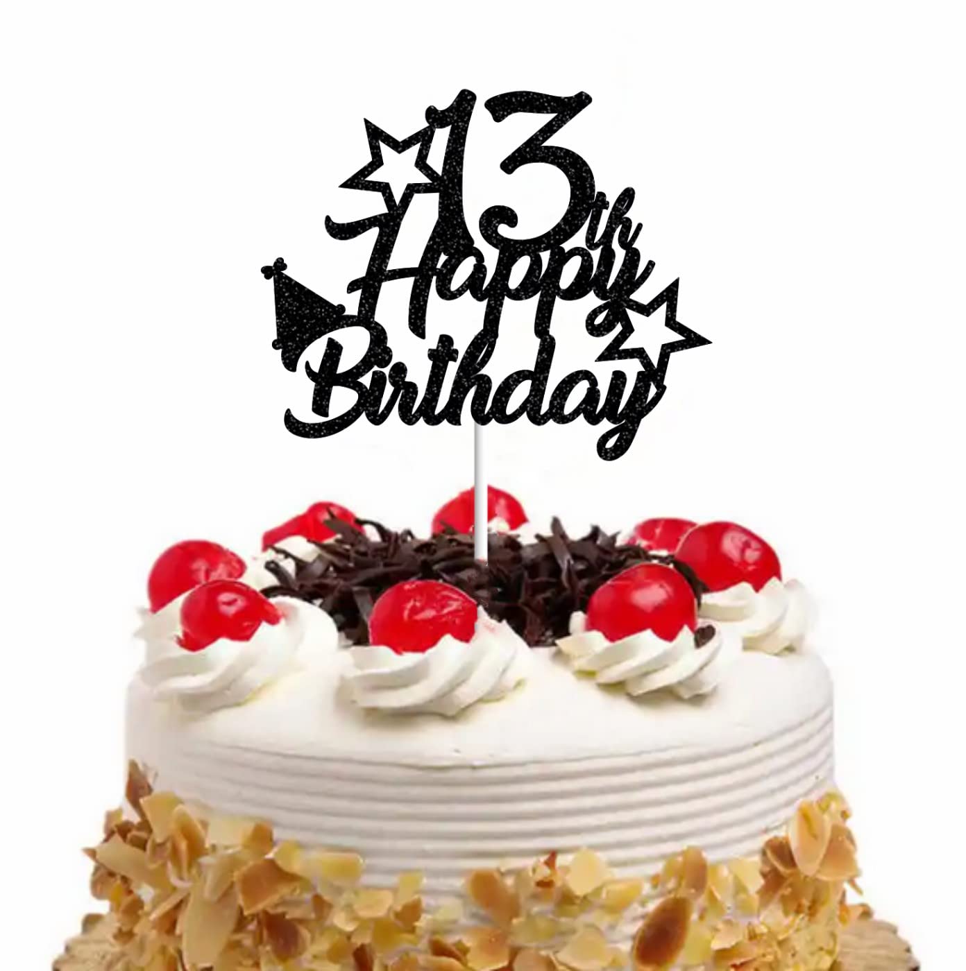 Décoration De Gâteau D'anniversaire 13 (noir