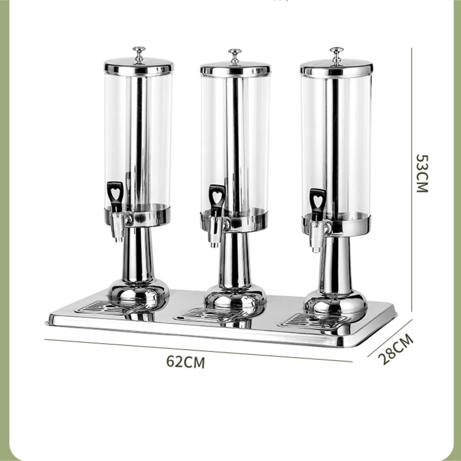 Distributeur de boissons avec support Distributeur de boissons commercial tout-en-un de 9 L avec plateaux d'égouttage en acier inoxydable à noyau de glace