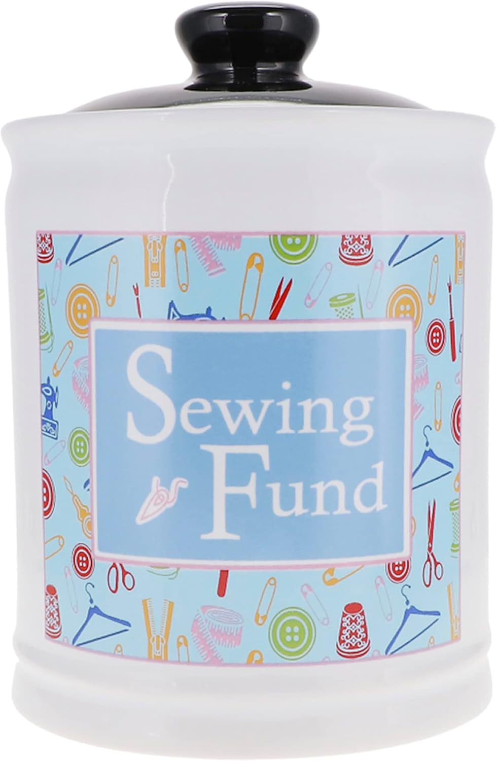Sewing Fund Piggy Bank & Candy Jar - Ideal Gifts for Women, Moms, Grandmas - Perfect for Sewing & Quilting Enthusiasts - Chic Room Decor, Home Decor
