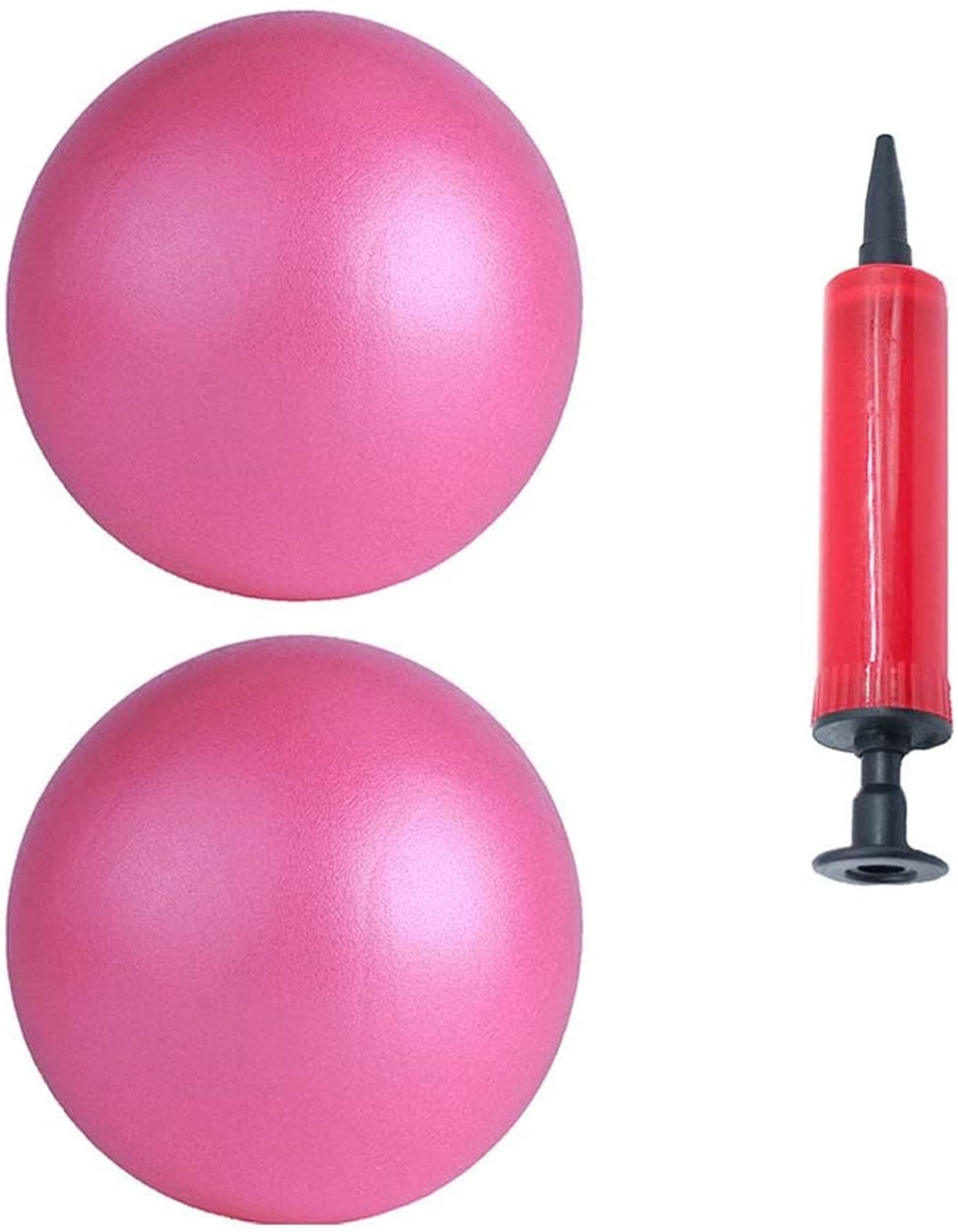 Palla Pilates 25cm Yoga Pilates Balls Kit Kit Esercizio Sfera Addenare Allenamento Palla ausiliaria con Gonfiabile Palloni da Pratica in Miniatura