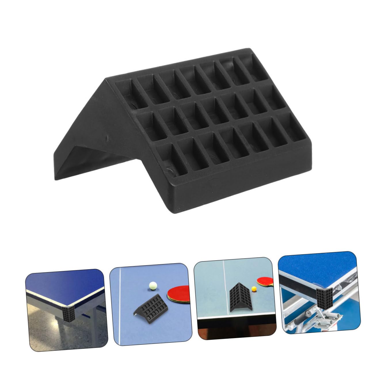 TOYANDONA 3 Set Tavolo Pong con Angolari Protezione Resistente Facile Installare Nera Estende La Durata del Tavolo Tennis 4 * 3