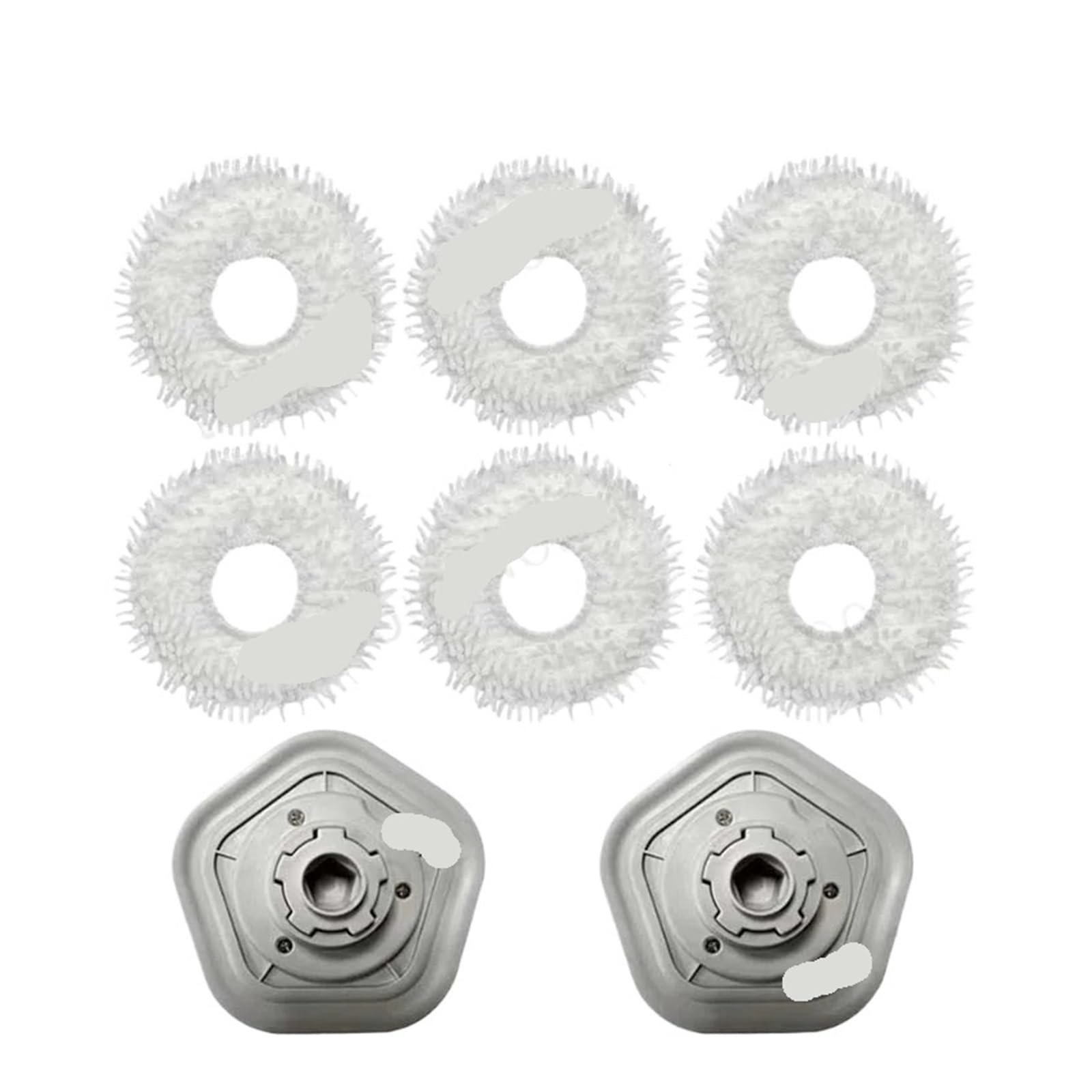 Compatible Con Dreame,Bot W10 / Pro Mop Pad Repuestos Robot Aspirador Paños Accesorios De Repuesto(Bracket 2 Mop 6)