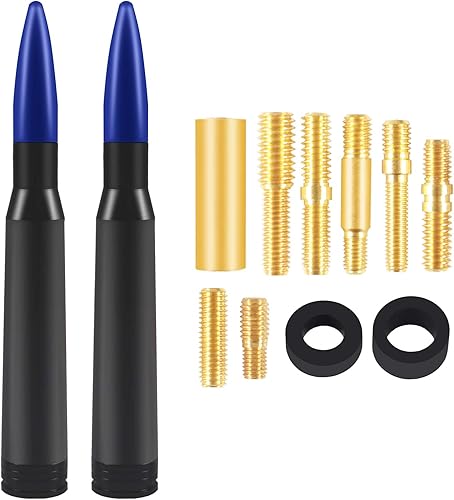 2 piezas de antena de vehículo mástil de repuesto para auto y camión, estilo bala rechoncha, para Ford Serie F, Super Duty Ranger Explorer, Dodge