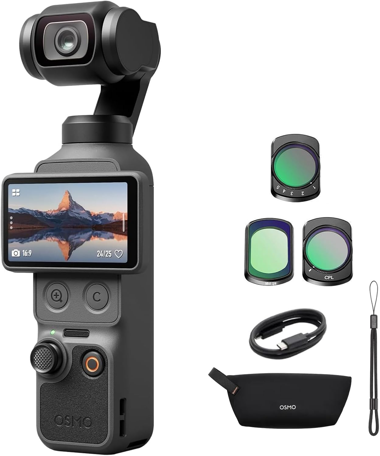 DJI Pack Esencial Osmo Pocket 4 Bundle, cámara para videovlogs de Bolsillo con estabilizador, 1″ CMOS y 4K/240 fps, estabilización de 3 Ejes (Combinación Esencial) — view 12