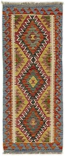 Kelim Afghan 61x147 Handgewebt Orientteppich Läufer Teppich Wolle