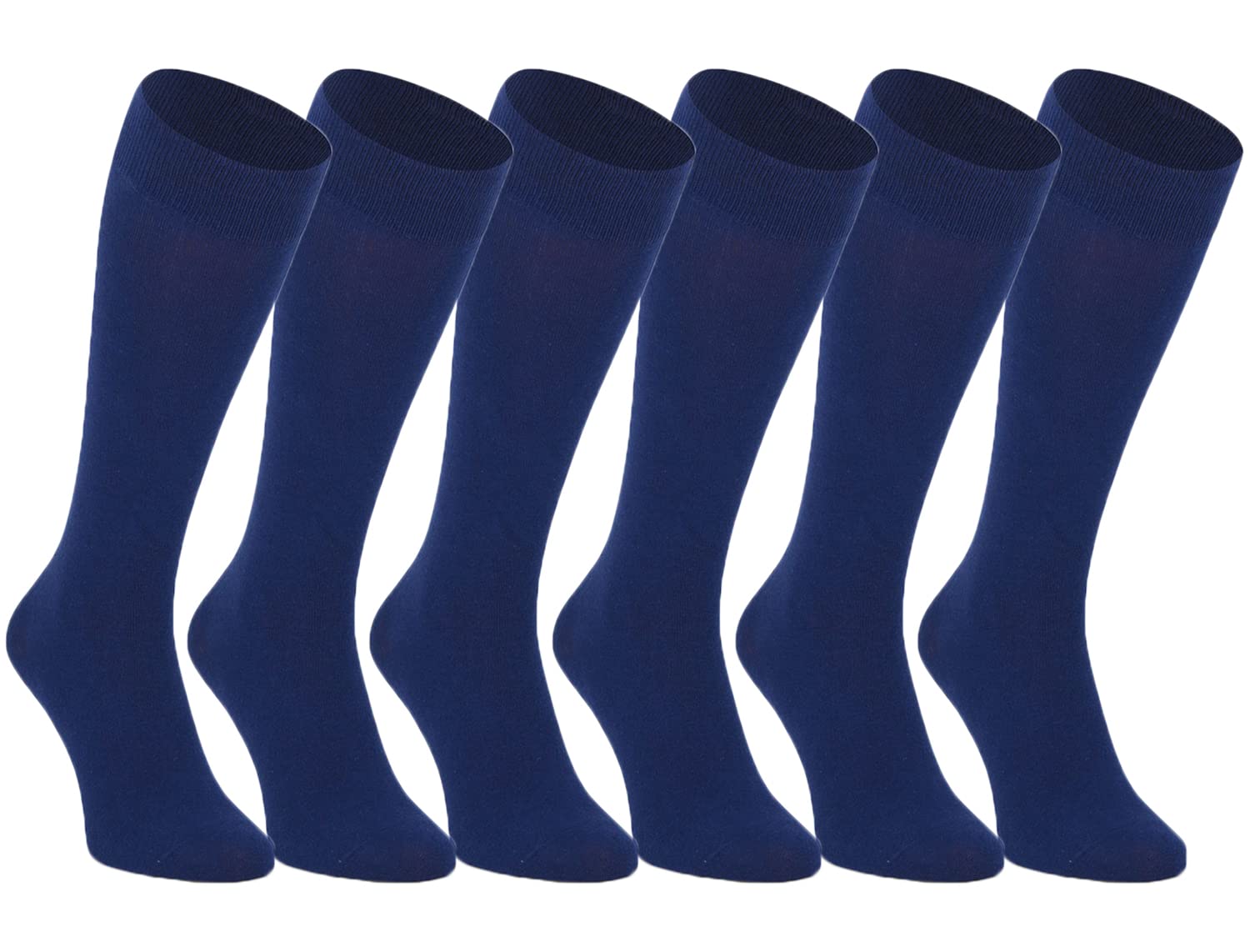 FUREINSTORE Calcetines Altos Escolares Niños, Calcetines Escolares Largos por Debajo de la Rodilla, Medias de Algodón para Uniforme para Deporte Suave y Expandible