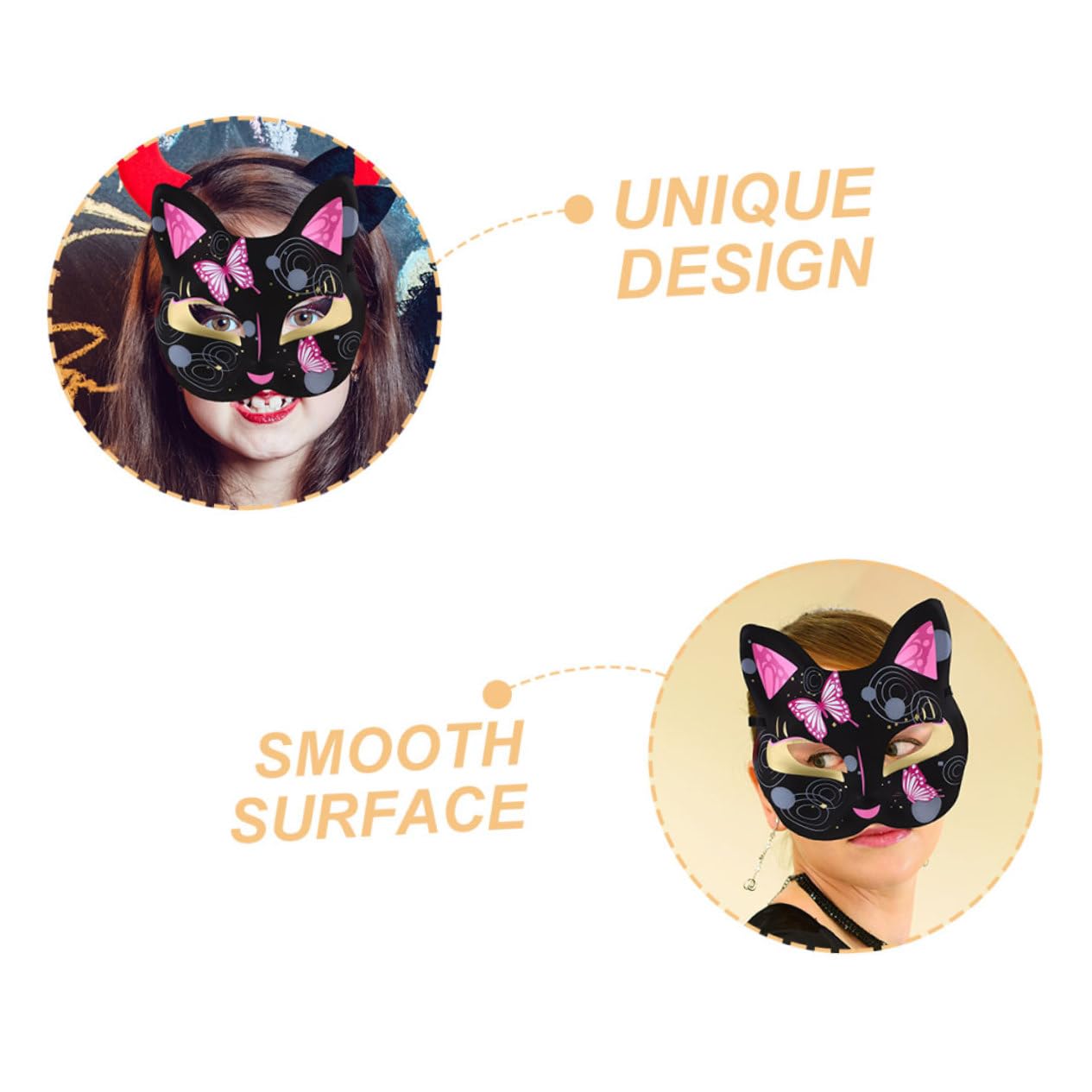 GALPADA Maschera Maschere Artigianali Bianche Mascherine Di Carta Fai Da Te Maschere Vuote Verniciabili Di Gatto Vuote Per Gatti Da Dipingere Plastica Bianca