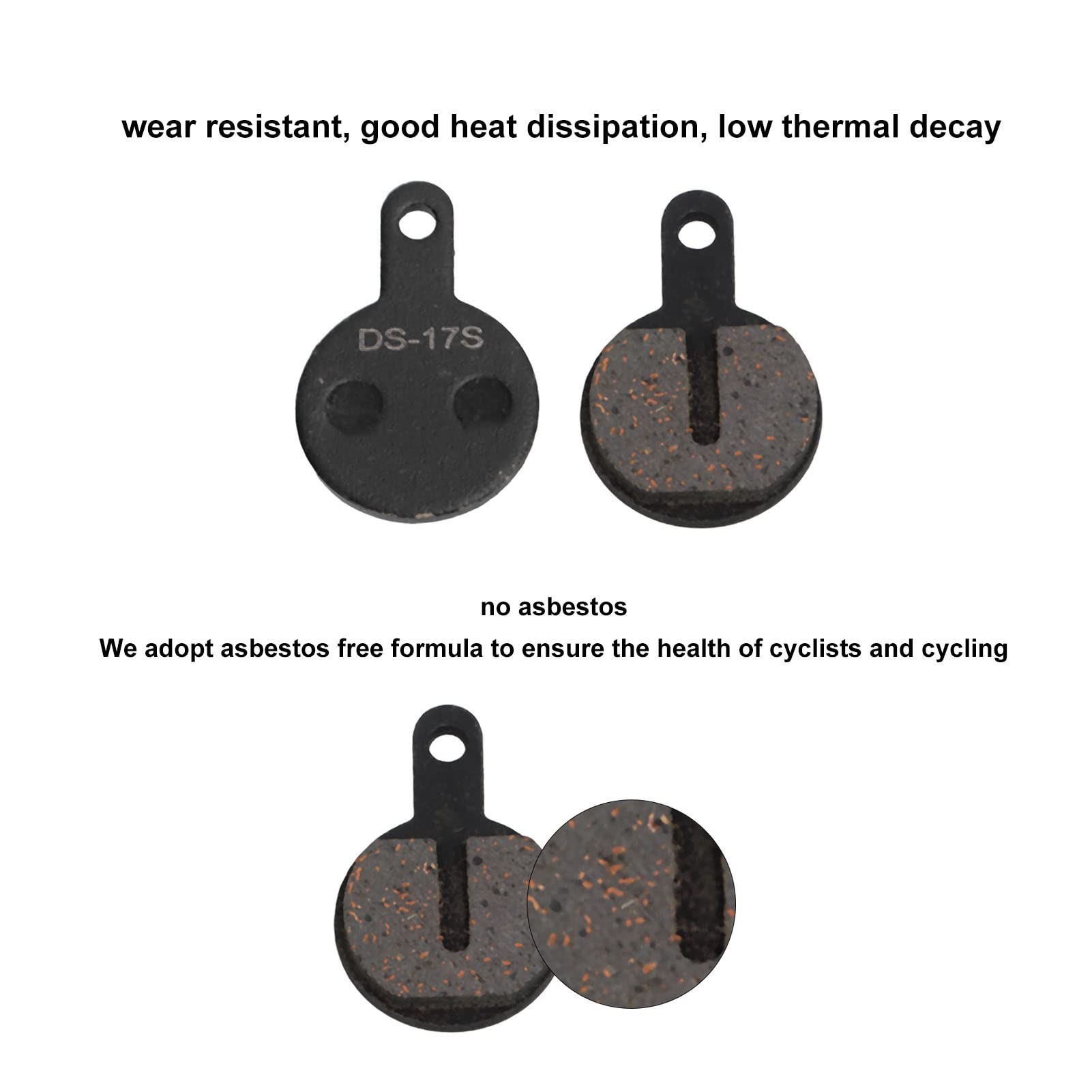 Pastilla De Freno De Disco, 4PCS Pastillas De Freno De Disco De Bicicleta Herramienta De Reemplazo De Bicicleta Semimetálica De Resina De Resorte De Acero Inoxidable Para Freno De Disco MTB YINXING Li
