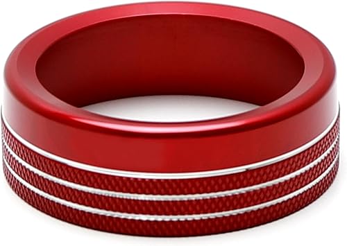 Miniatura 9 de iJDMTOY Consola central deportiva de aluminio rojo para palanca de cambios automática giratoriaselector de engranajes, compatible con Ford Maverick