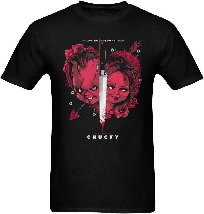 ZIFENG Men's Island chucky and tiffany Short Sleeve T Shirts Black M Apparel