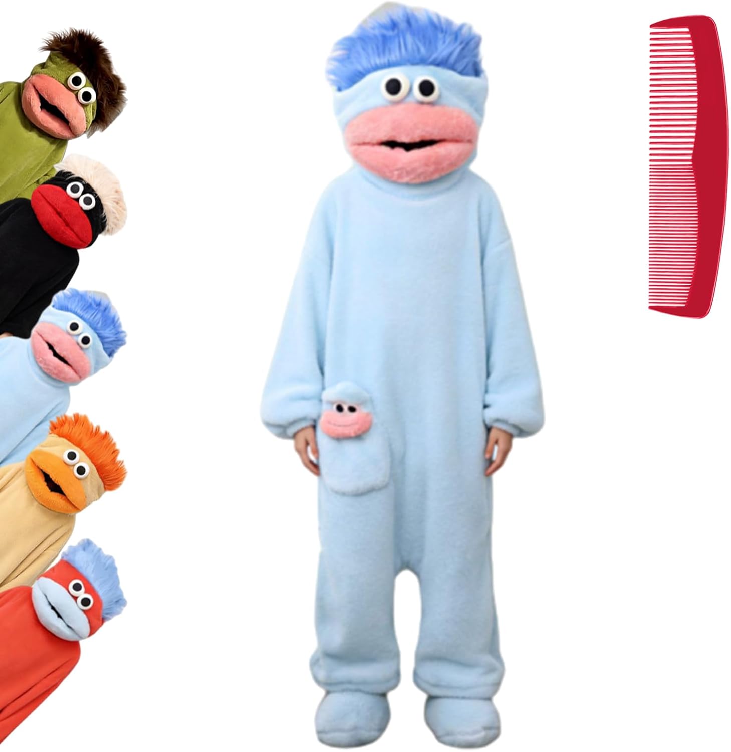 Monster Onesie, Big Mouth Monster Onesie, Green Plush Monster Onesie Pajamas, Soft Plush Loungewear