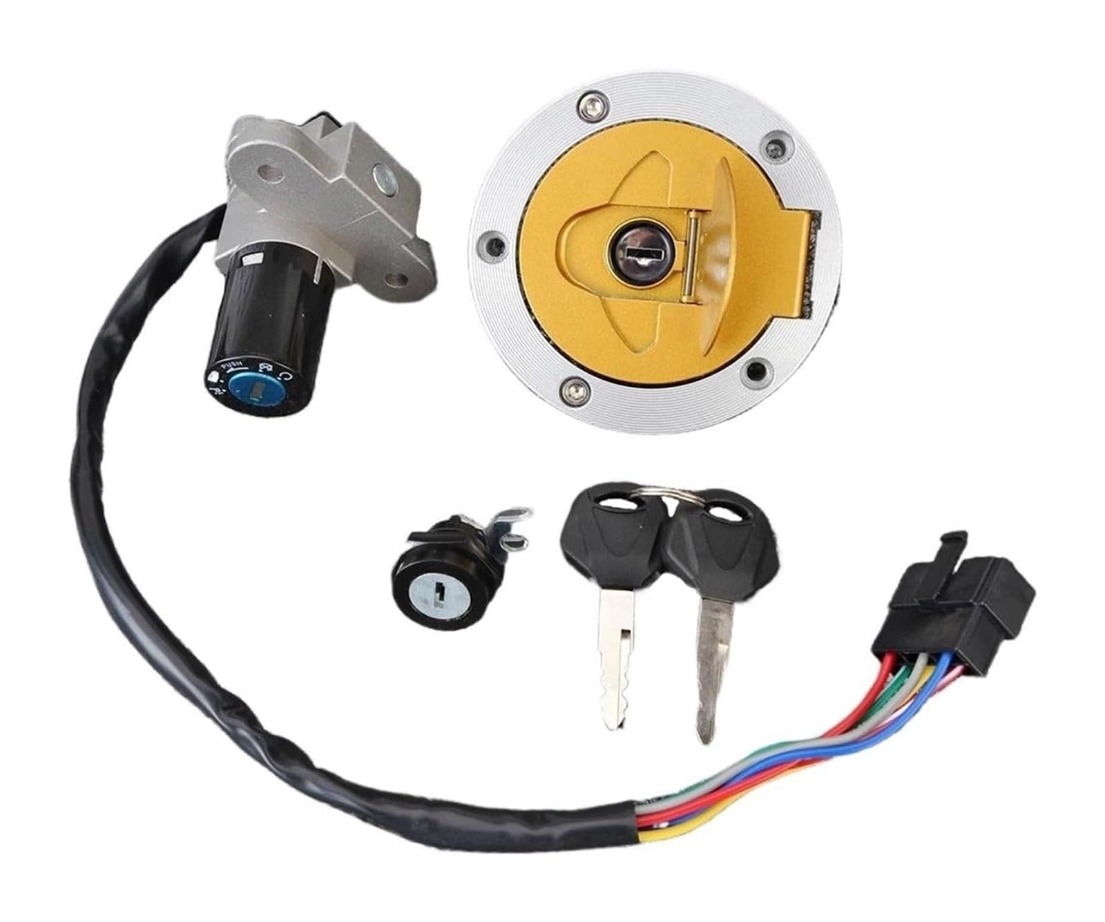 Cerradura De Encendido para Ducati para Monster 620 2003 695 2007-2008 para M620 2003-2005 Interruptor Arranque Accesorios Motocicleta Cerradura Encendido Juego Llaves