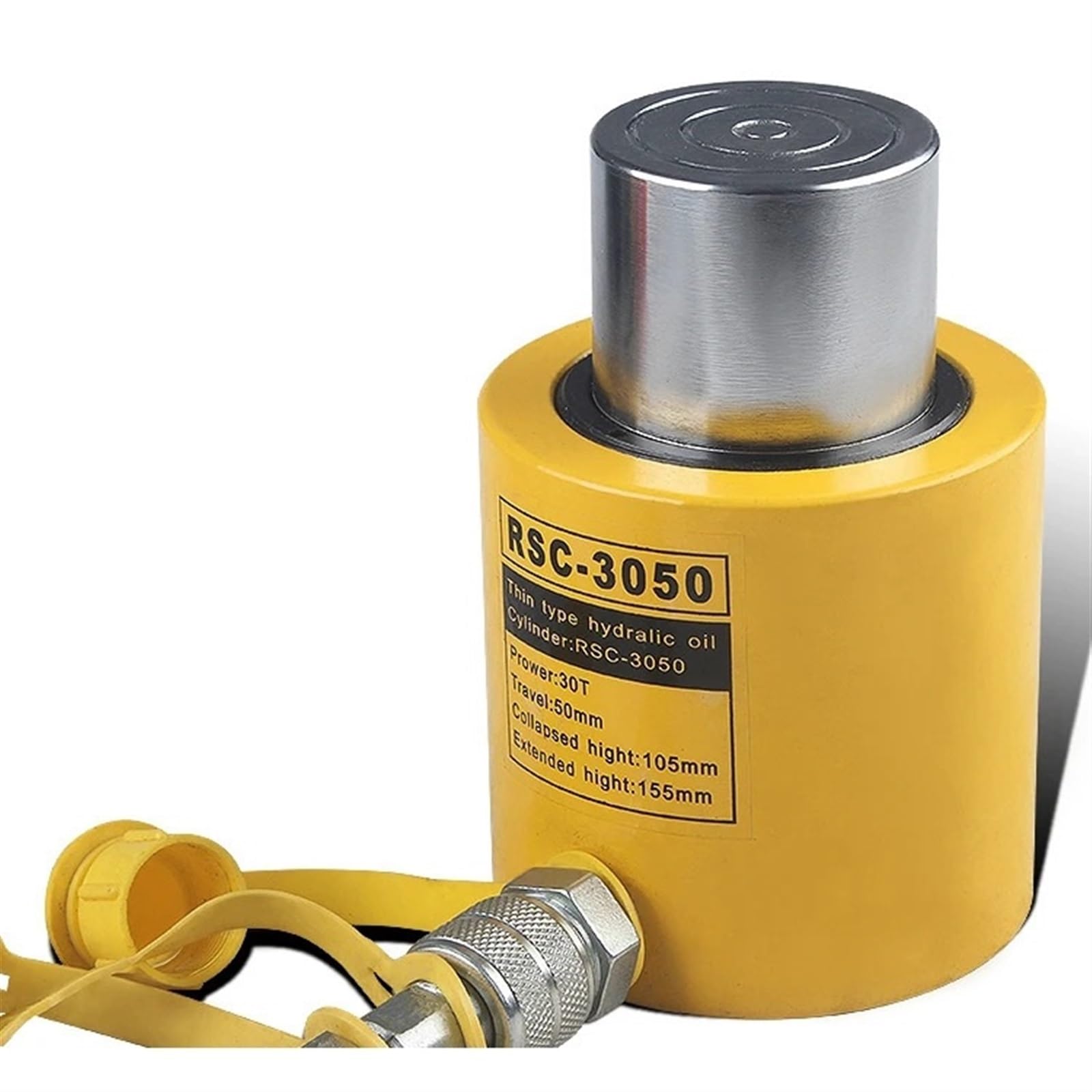 YMUGUEGH Low Height Hydraulic Cylinder RSC-3050 Hydraulic Jack with tonnage of 30T, work travel of 50mm