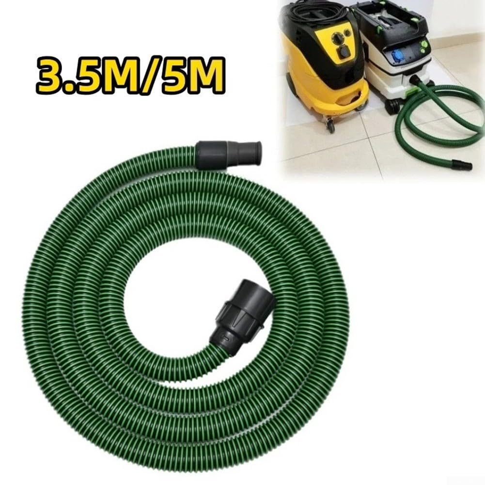 Tuyau d'extraction de poussière 5 m/3,5 m pour machine à papier abrasif électrique compatible avec FESTOOL Tuyau d'aspiration sous vide pour ponceuses, scie à piste et autres outils électriques (5 m)