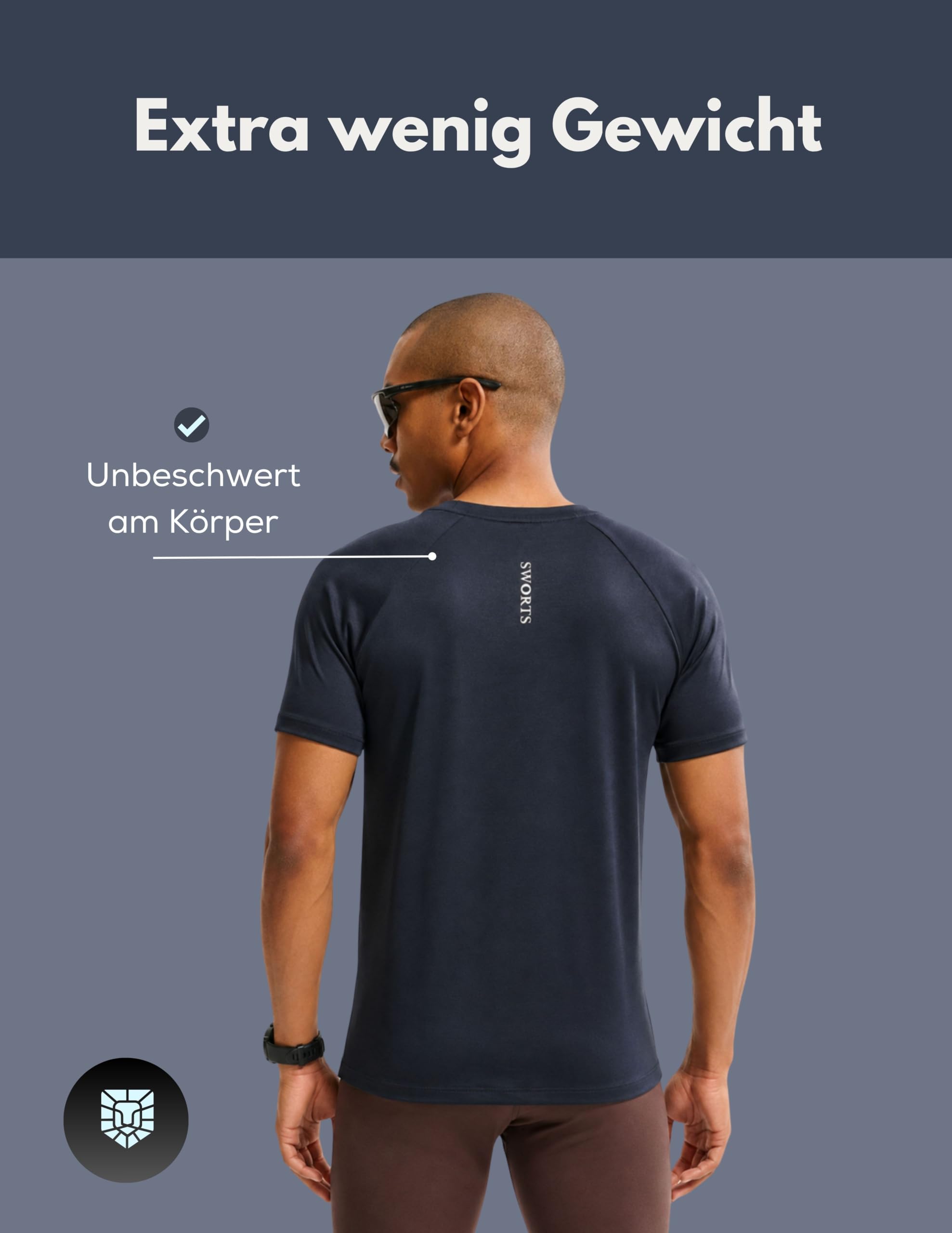 Activezone Camiseta de running para hombre I Camiseta de entrenamiento alisada con efecto frío (para correr y gimnasio)