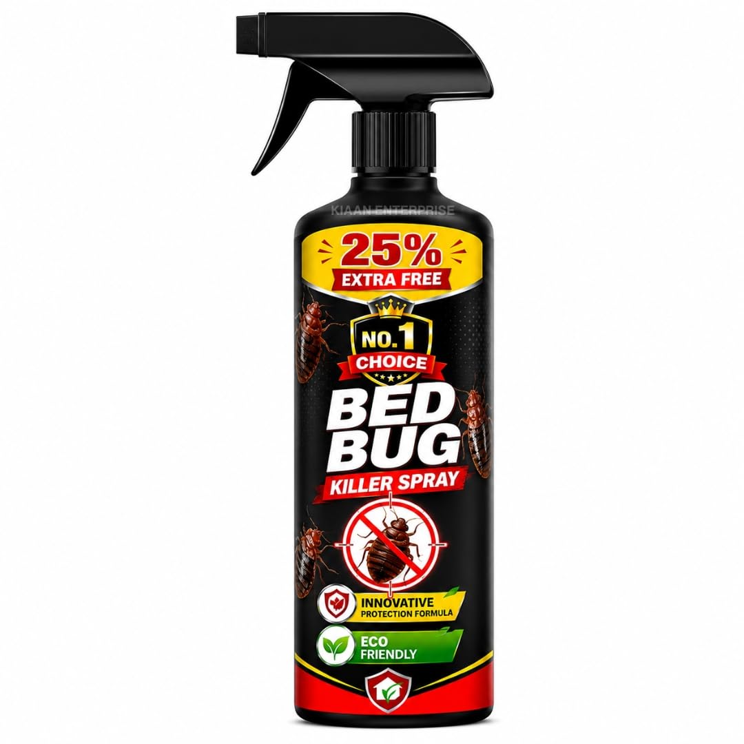 Bed Bug Killer Spray for Home – Strong Bedbug & Bugs Control Formula for Mattresses, Furniture & Rooms (Pack of 5)-image-11
