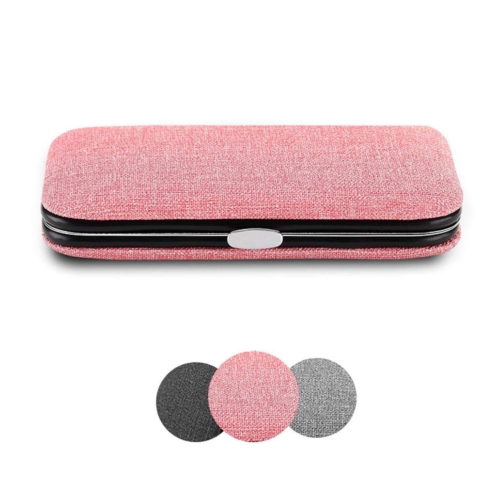 Nagelknipser-Set Rosa Rechteck-Nagel-Kunst-Maniküre-Werkzeug-Set Haushaltsnagelknipser Edelstahl Nagelknipser Pediküre Werkzeug (8 teiliges Set) Nagelknipser-Kit(B)