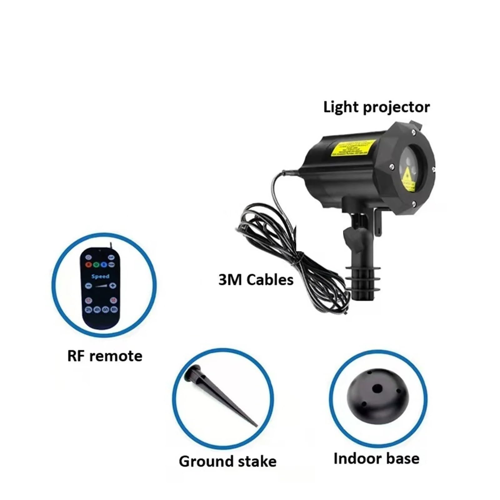 Proiettore Natale Esterno Proiettore a stella a cielo pieno in movimento dinamico a luce esterna a LED Proiettore for alberi da parete con luce di paesaggio da giardino impermeabile RGB Più Luminoso e