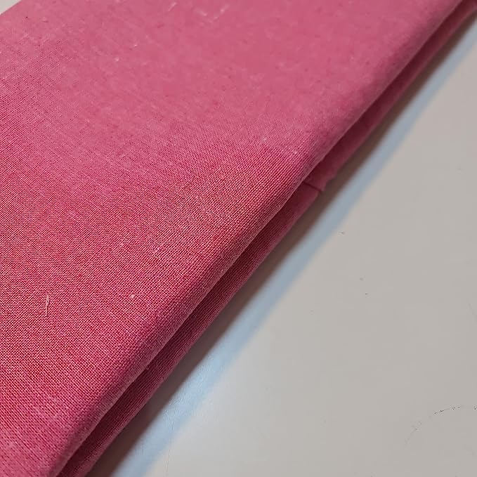 Cotton Calico Canvas Natural *New* 25 Color Craft Patchwork Fabric Material 58" (Pink, 10 Meter) โ image 1