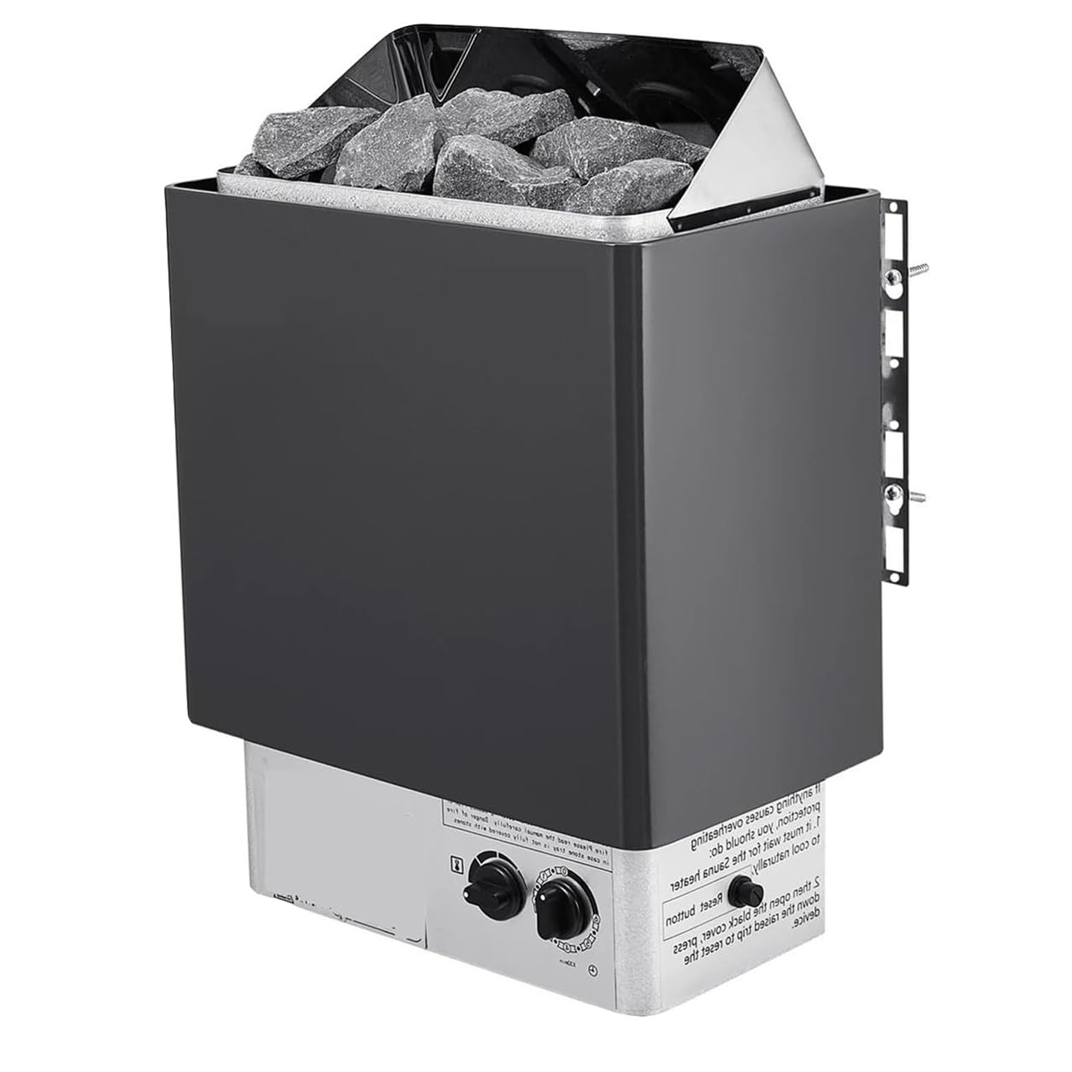 JozyJul Sauna Heater 9KW Electric Sauna Heaters Dry Steam Bath Sauna Stove 3h Timer Sauna Hat Set，Home Hotel Spa Shower 46.8x33x19.8 cm 4.5KW