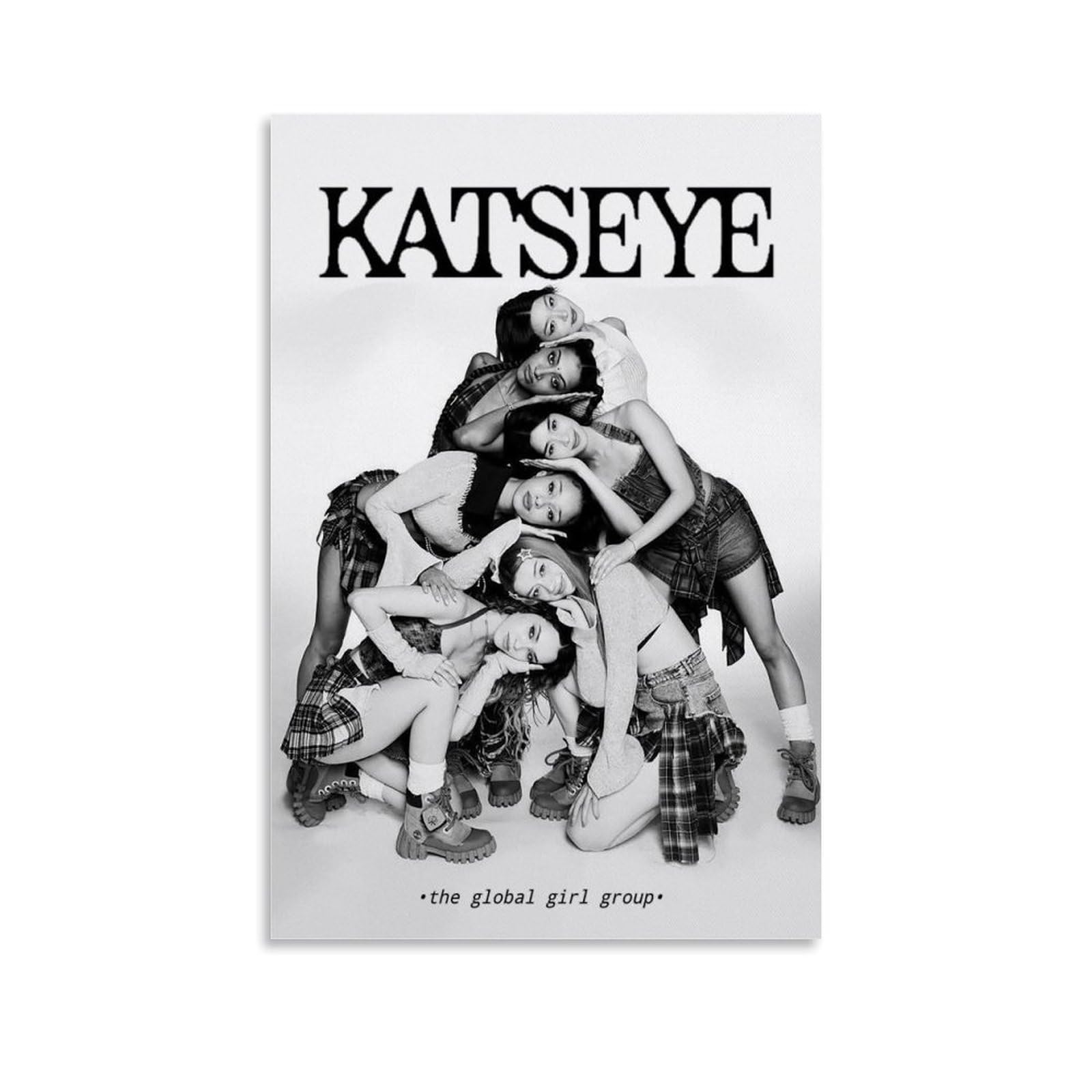 KUAILI Katseye Poster, Musik-Gruppe, Vintage-Poster für