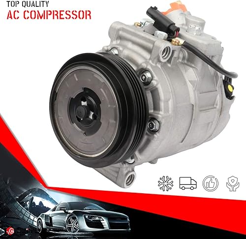 Miniatura 2 de cciyu Compresor de aire acondicionado apto para B-MW 335d 525i 530i 2.5L 3.0L 2004-2011 reemplaza CO 11026JC AC compresor para coche
