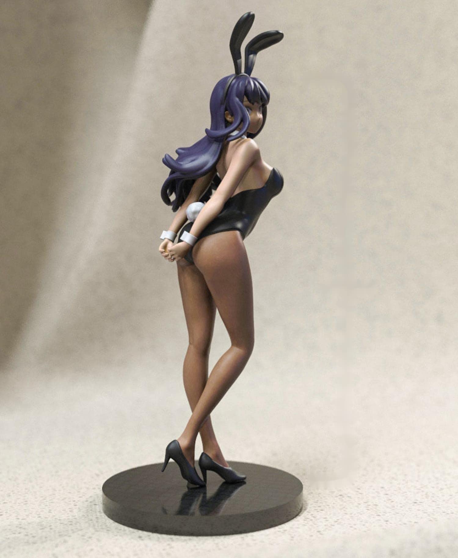 ZHANGJING 1/24 75mm 1/18 100mm Kit Modello in Resina Coniglio Ragazza Figura Smontato Non Verniciato RA-338