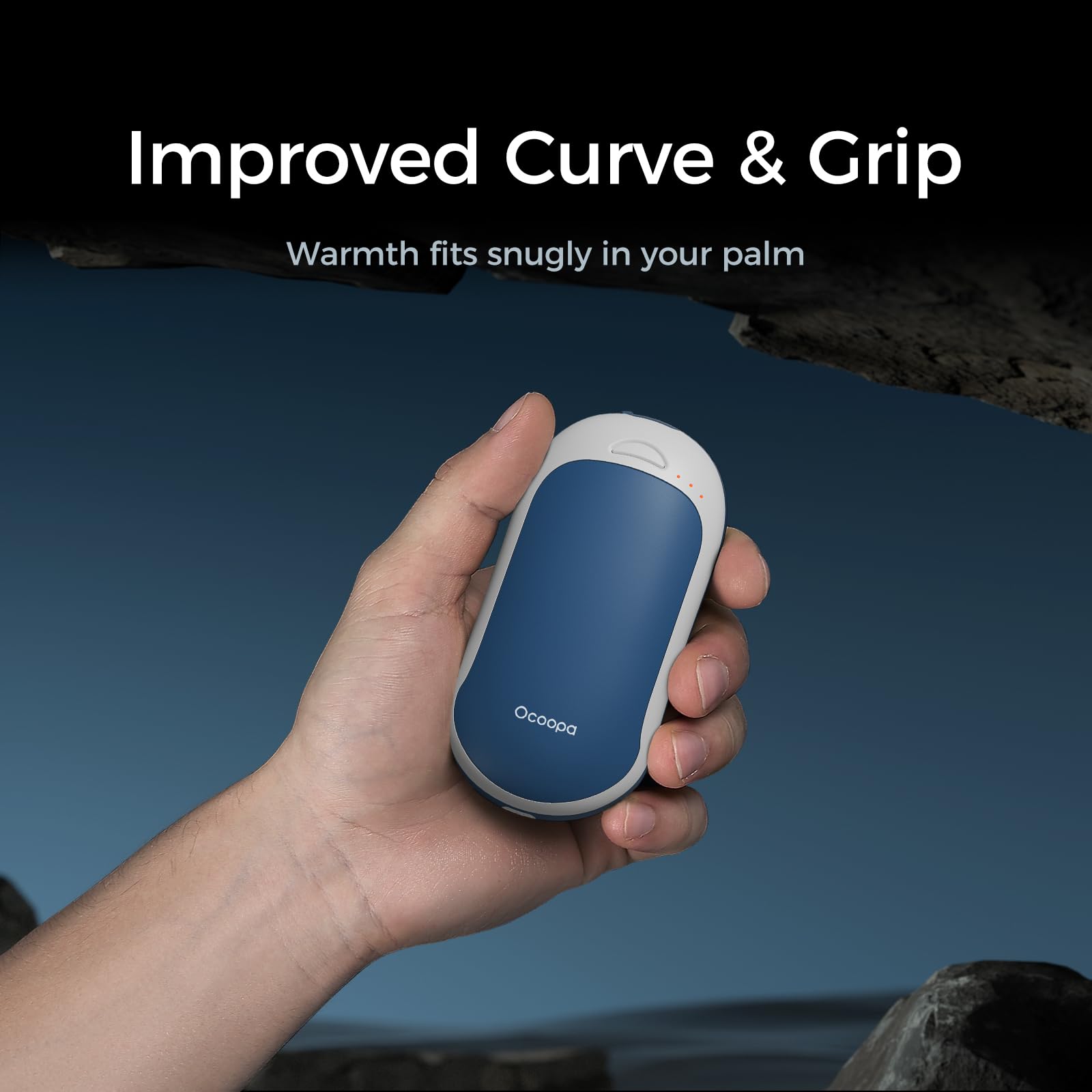 OCOOPA Scaldamani Ricaricabile USB, Power Bank 5200mAh, Riscaldatore Elettrico Tascabile, Riutilizzabile, Portatile, Terapia Calore,per Il Raynaud, Bel Regalo per Cacciatori, Giocatori di Golf
