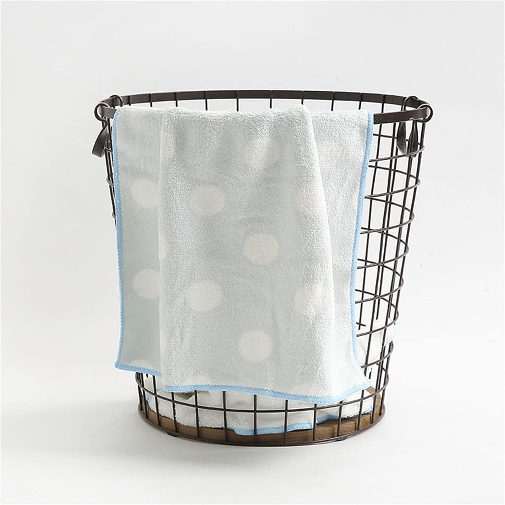 Absorbent Soft Skin-Friendly Towel Household Quick-Drying Hair Towel Adult Hand and Face Towel(C)