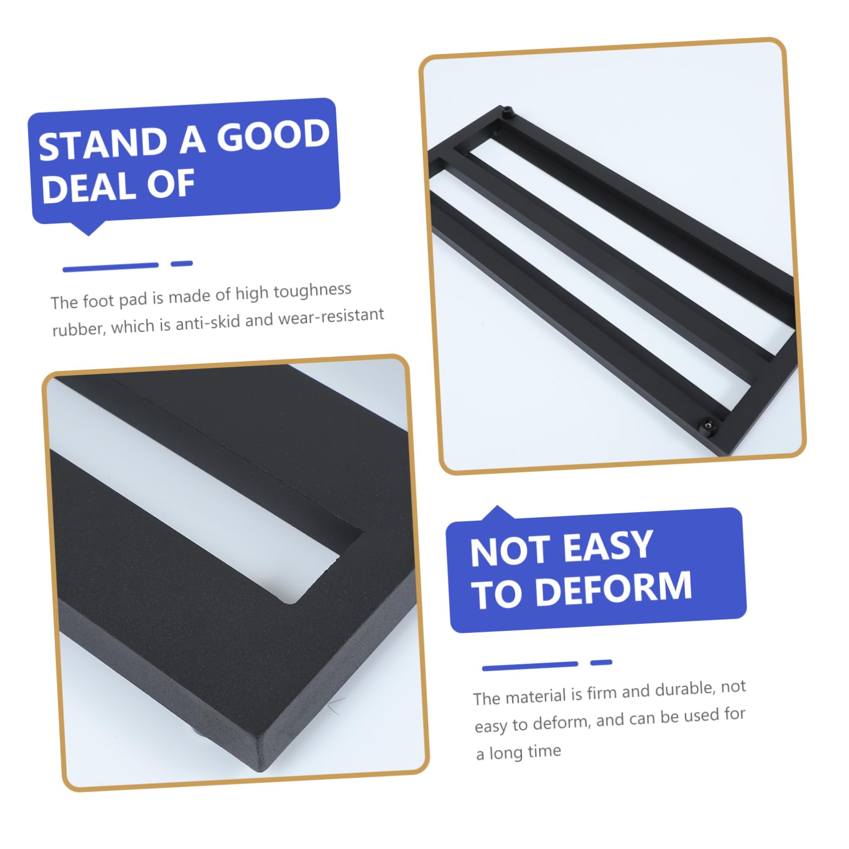 BESTonZON Electric Guitar Effector Holder Guitar Pedal Board Stand Alloy Pedalboard Pedal Board Model Oxford Bag