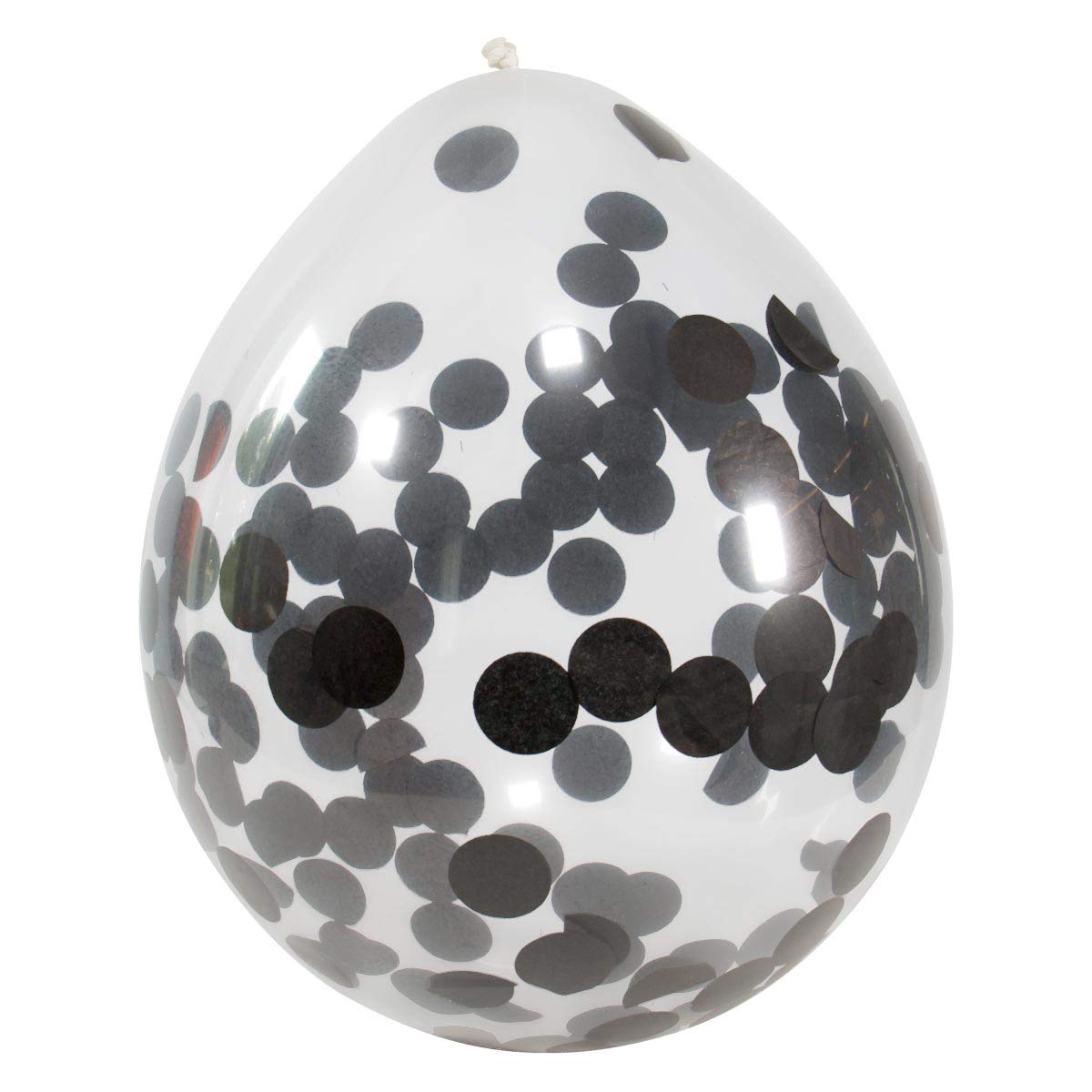 Folat Negro B.v- Globos Con Confeti 30 Cm - 4 Piezas, Color, Costumes (08599)