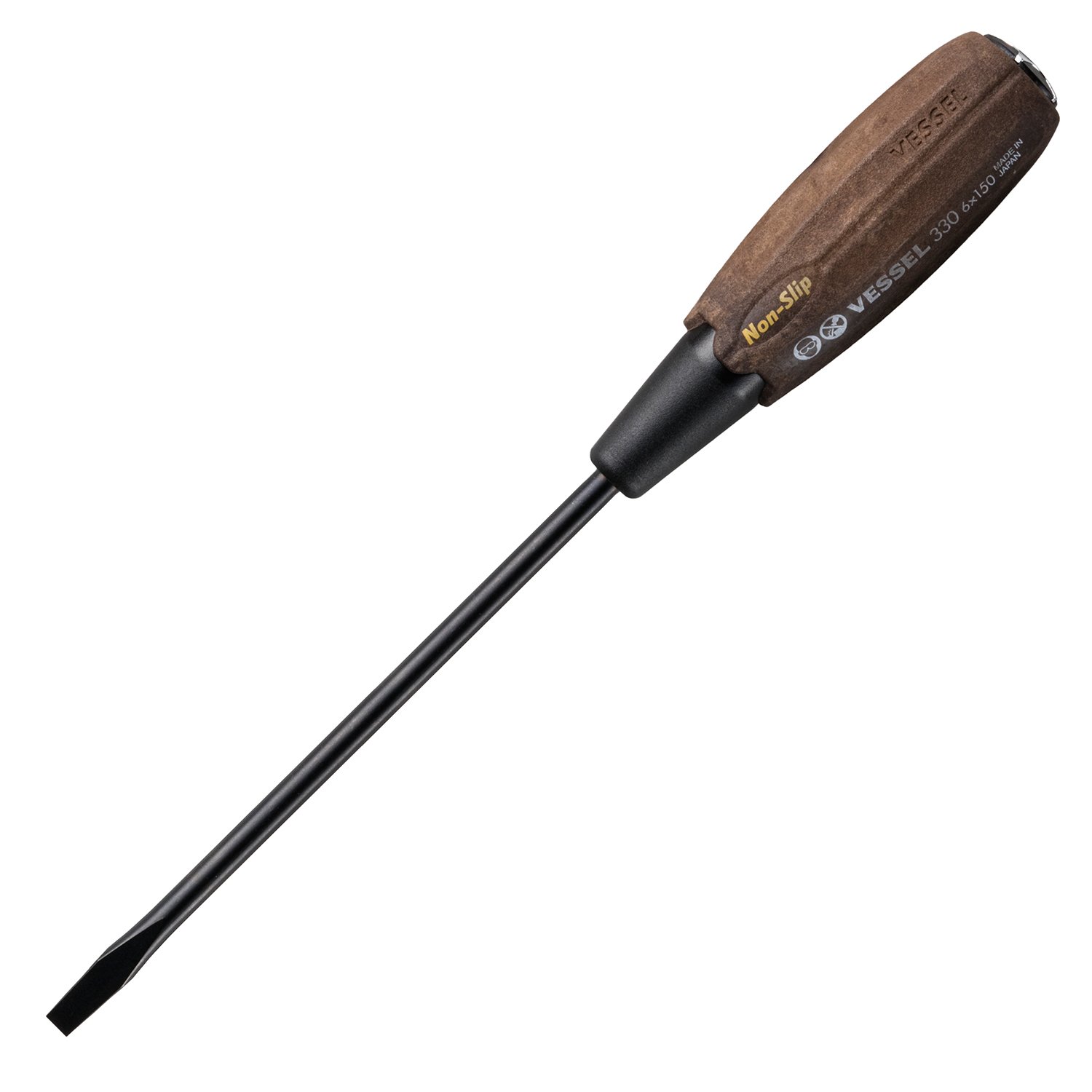 Vessel Woody B-330 Penetration Screwdriver, Non-Slip Grip, 6 x 150 : DIY, Tools & Garden